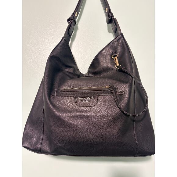 Darcy Marks London Black Pebbled Purse Tote and Coin Purse - Picture 1 of 14